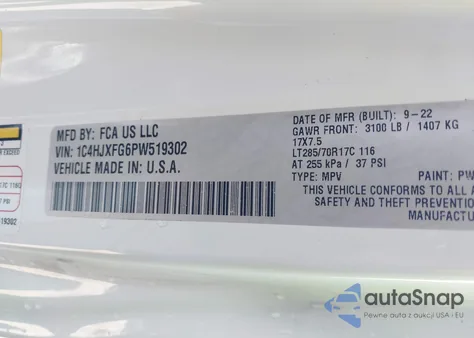 2023 Jeep Wrangler 4-Door Rubicon 4X4 из США, поврежденный, VIN 1C4HJXFG6PW519302